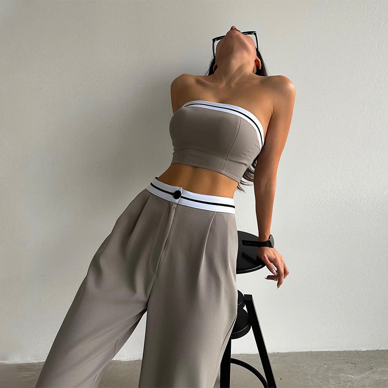 Elegance Set: Tube Top & Pants Duo